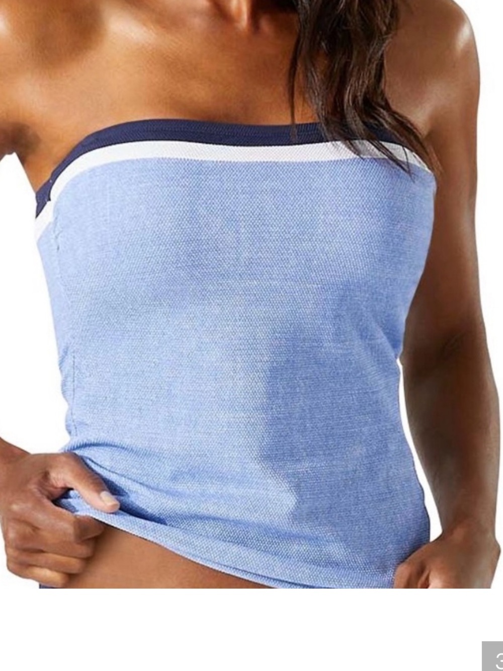 Tommy Bahama Island Cays Colorblock Bandini Top, blue monday - Picture 3 of 9